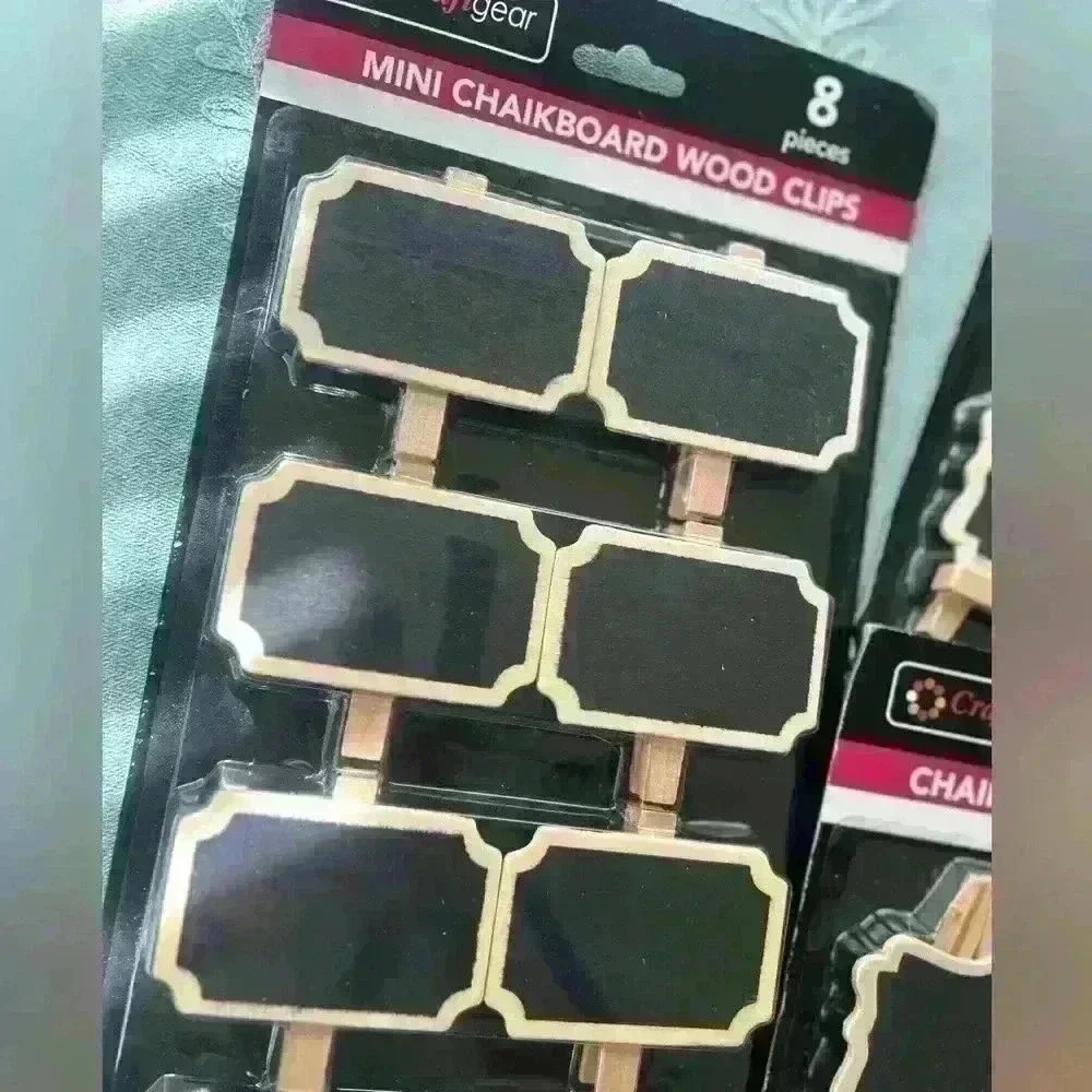 😍 NWT 5 pc. Decorative Mini Chalkboard Lot - Picture 4 of 4